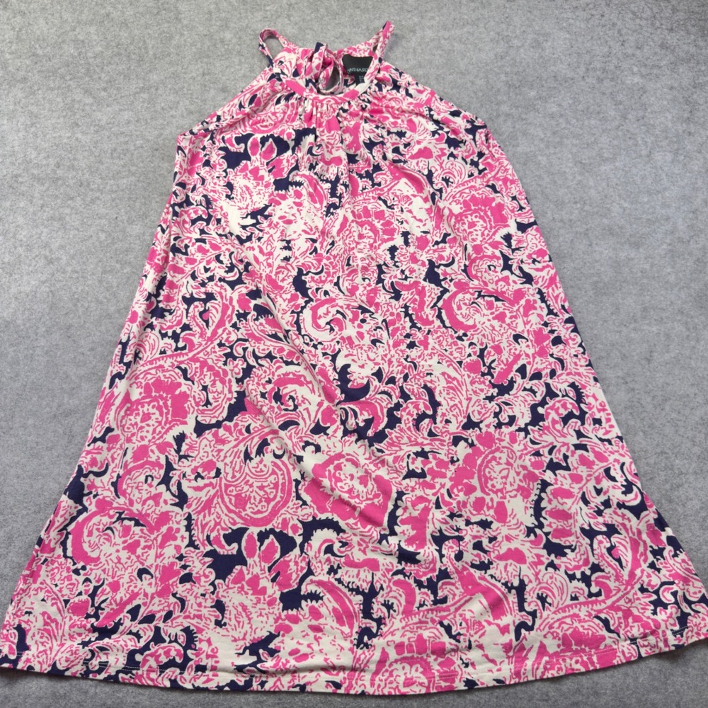 Cynthia Rowley Halter Top Womens Medium Pink Paisley‎ Excellent Sleeveless Tie